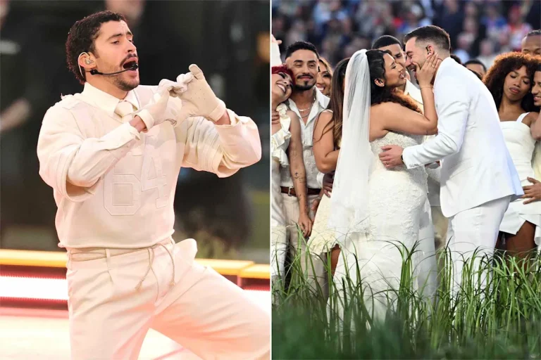 Sí, durante el espectáculo de medio tiempo del Super Bowl de Bad Bunny hubo una boda real
